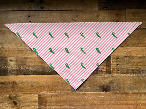 Alligators Dog Bandana - Pink