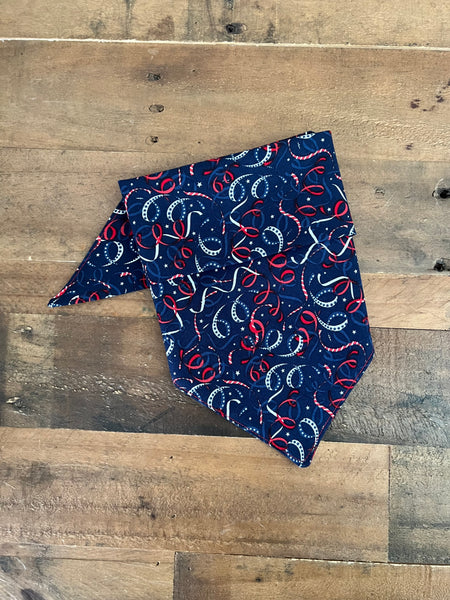 July 4th - American Confetti Dog Bandana