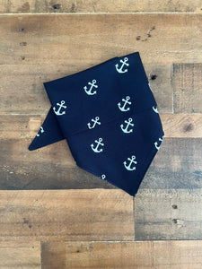 Anchors Dog Bandana - Blue