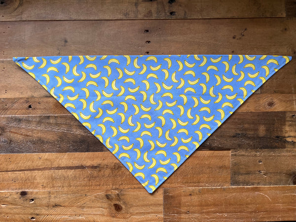Bananas Dog Bandana - Blue