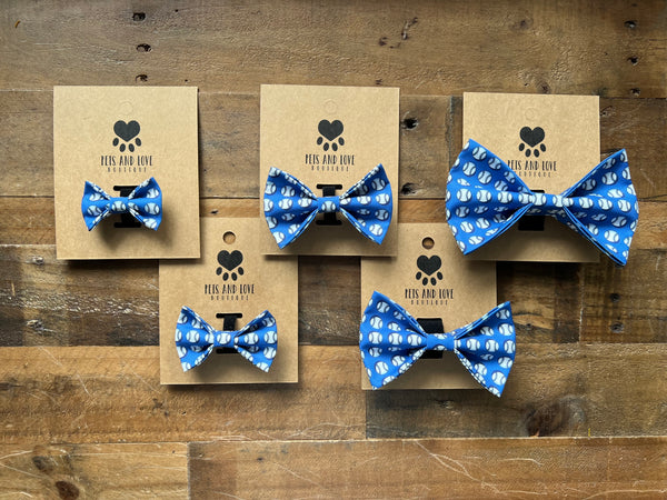 Baseball Dog Bow Tie