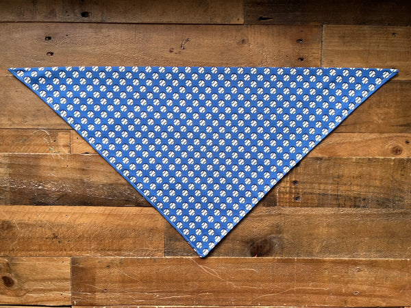Baseball Dog Bandana - Blue