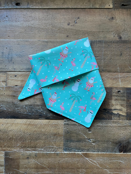 Christmas Beach Santa Dog Bandana