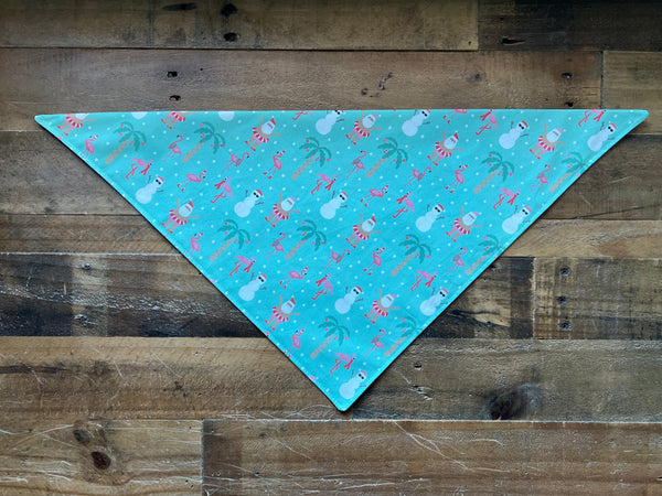 Christmas Beach Santa Dog Bandana
