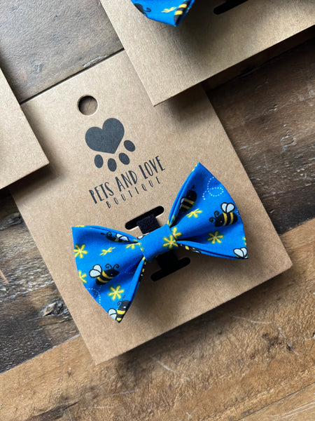 Bees Dog Bow Tie