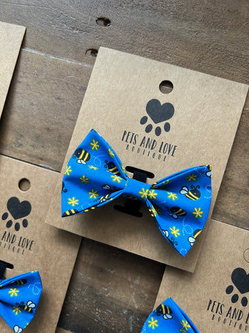 Bees Dog Bow Tie