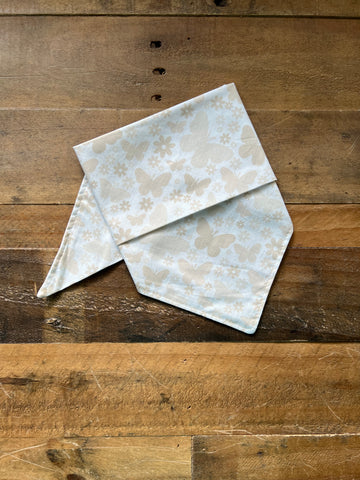 Beige Butterflies Dog Bandana