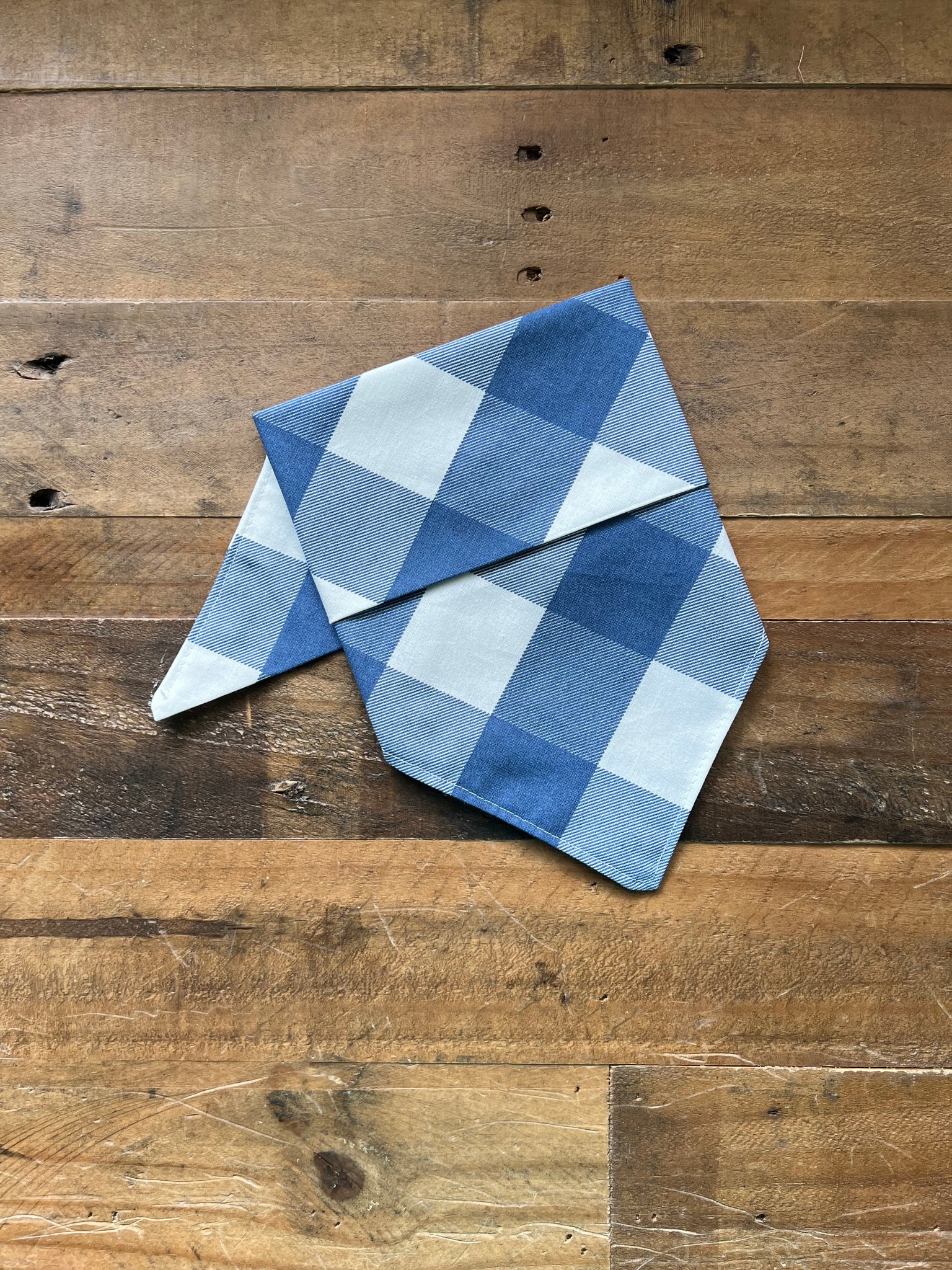 Blue Buffalo Plaid Dog Bandana
