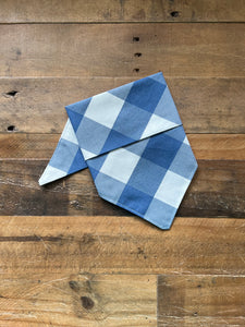 Blue Buffalo Plaid Dog Bandana