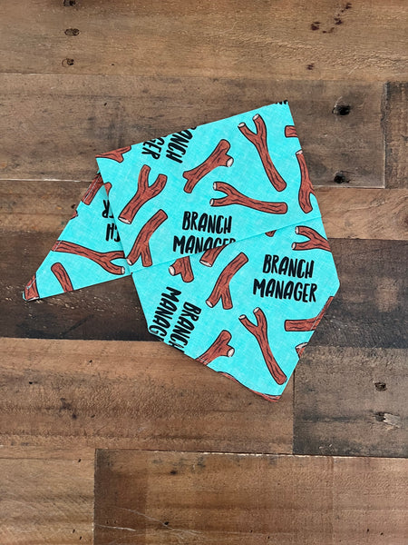 Branch Manager Dog Bandana