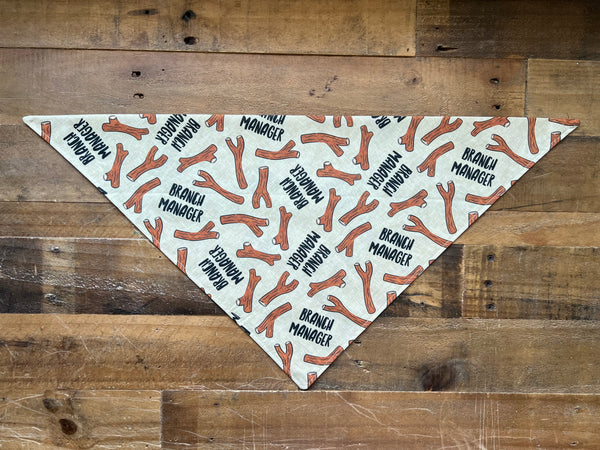 Branch Manager Dog Bandana - Tan