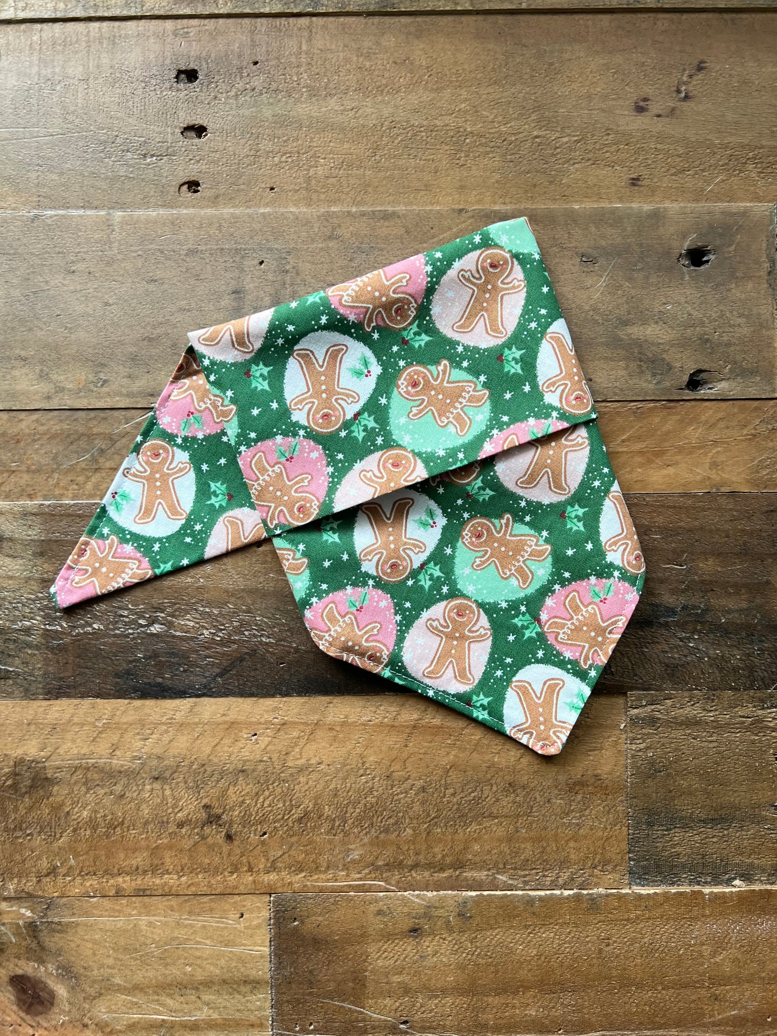 Christmas Gingerbread Dog Bandana
