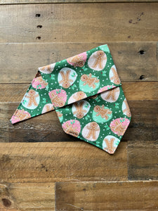 Christmas Gingerbread Dog Bandana