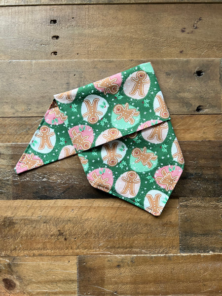 Christmas Gingerbread Dog Bandana