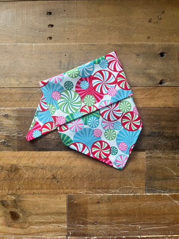 Christmas Peppermint Patties Dog Bandana