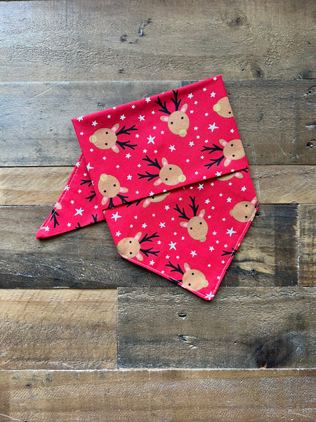 Christmas Reindeer Dog Bandana