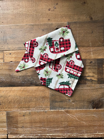 Christmas Trucks Dog Bandana