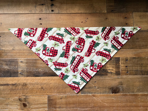 Christmas Trucks Dog Bandana