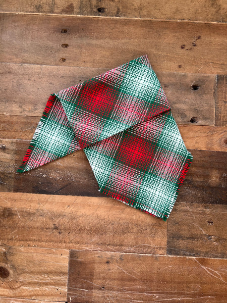 Christmas Flannel Dog Bandana