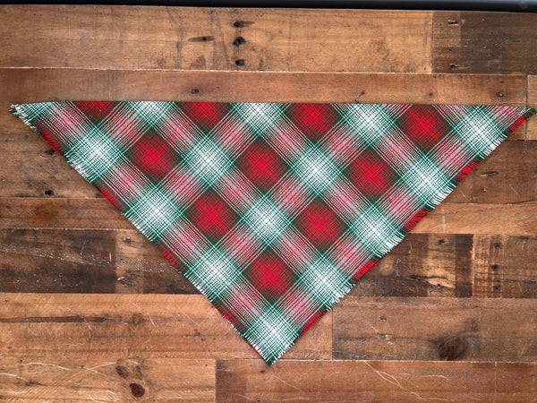 Christmas Flannel Dog Bandana