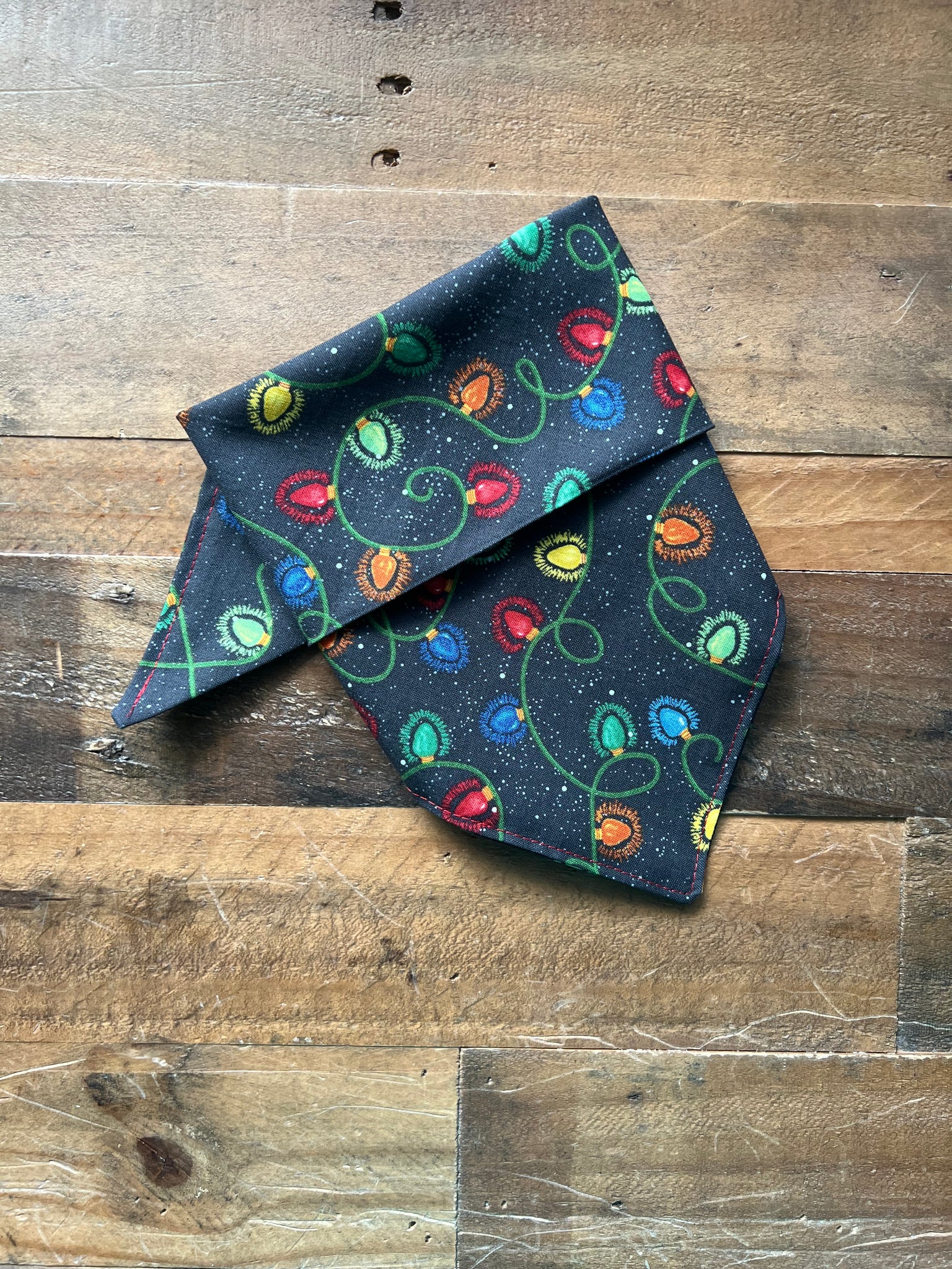 Christmas Lights Dog Bandana