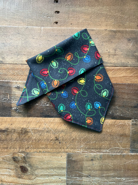 Christmas Lights Dog Bandana
