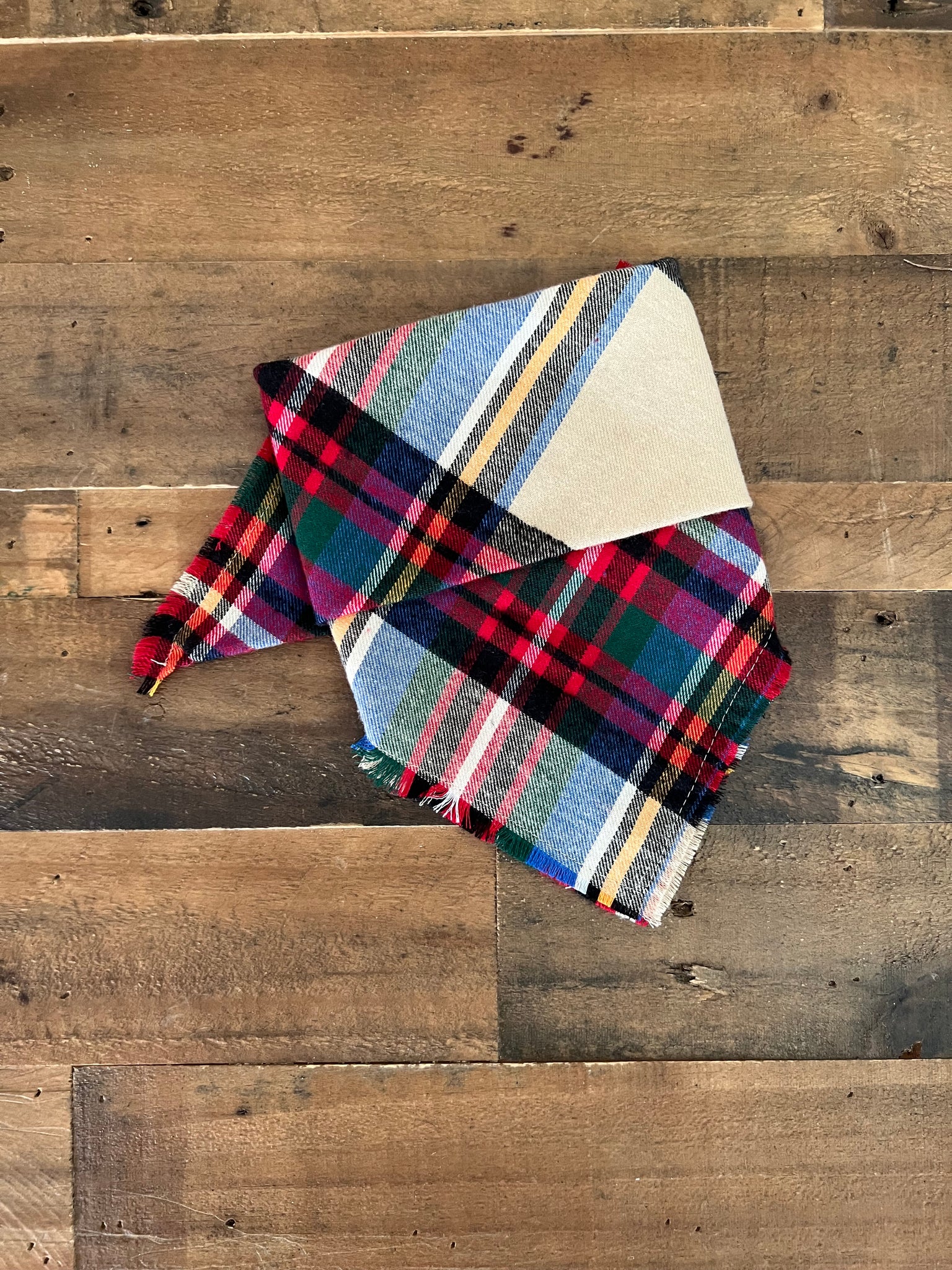 Fall Classic Plaid Dog Bandana