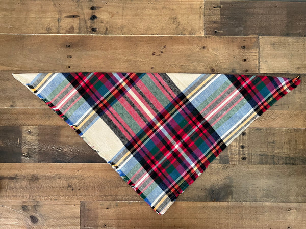 Fall Classic Plaid Dog Bandana