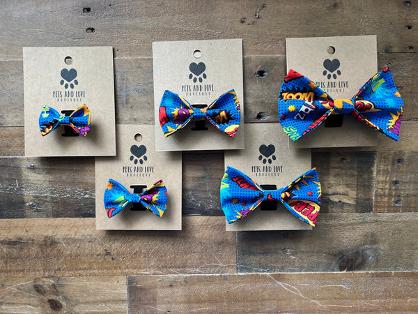 Comic Book Dog Bow Tie