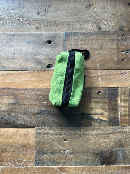 Organic Hemp Dog Poop Bag Holder - Green