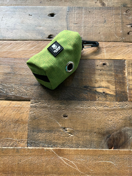 Organic Hemp Dog Poop Bag Holder - Green