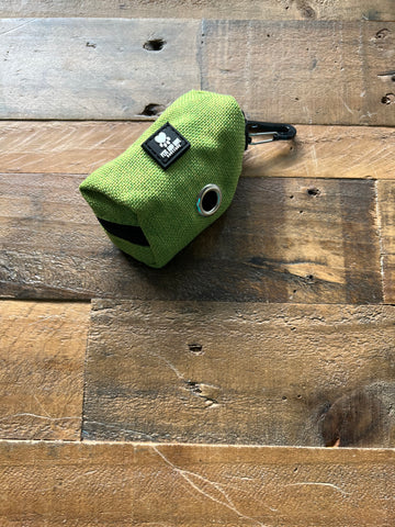 Organic Hemp Dog Poop Bag Holder - Green