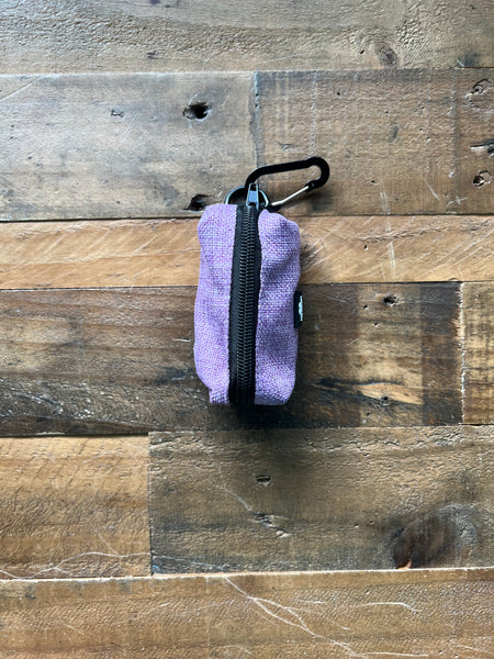 Organic Hemp Dog Poop Bag Holder - Lilac