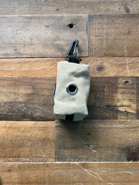 Organic Hemp Dog Poop Bag Holder - Tan