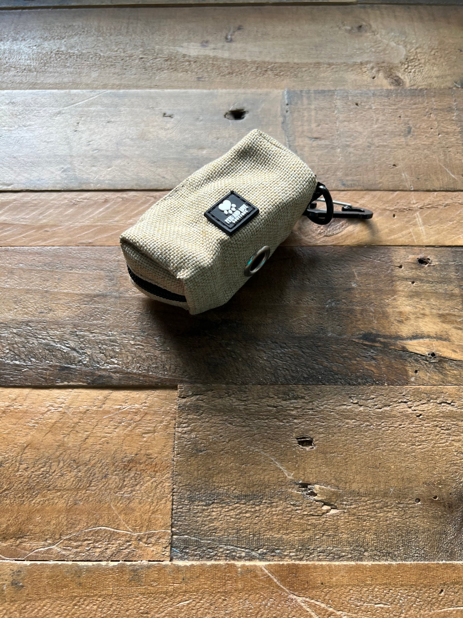 Organic Hemp Dog Poop Bag Holder - Tan