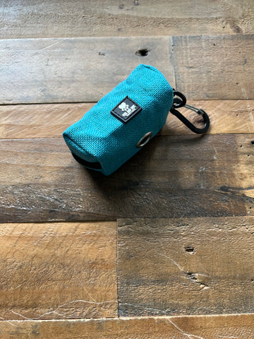 Organic Hemp Dog Poop Bag Holder - Teal