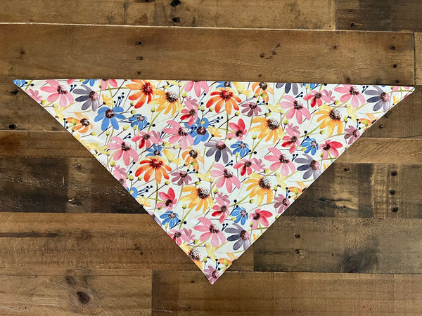 Fall Flowers Dog Bandana