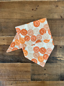 Fall Smiley Pumpkins Dog Bandana