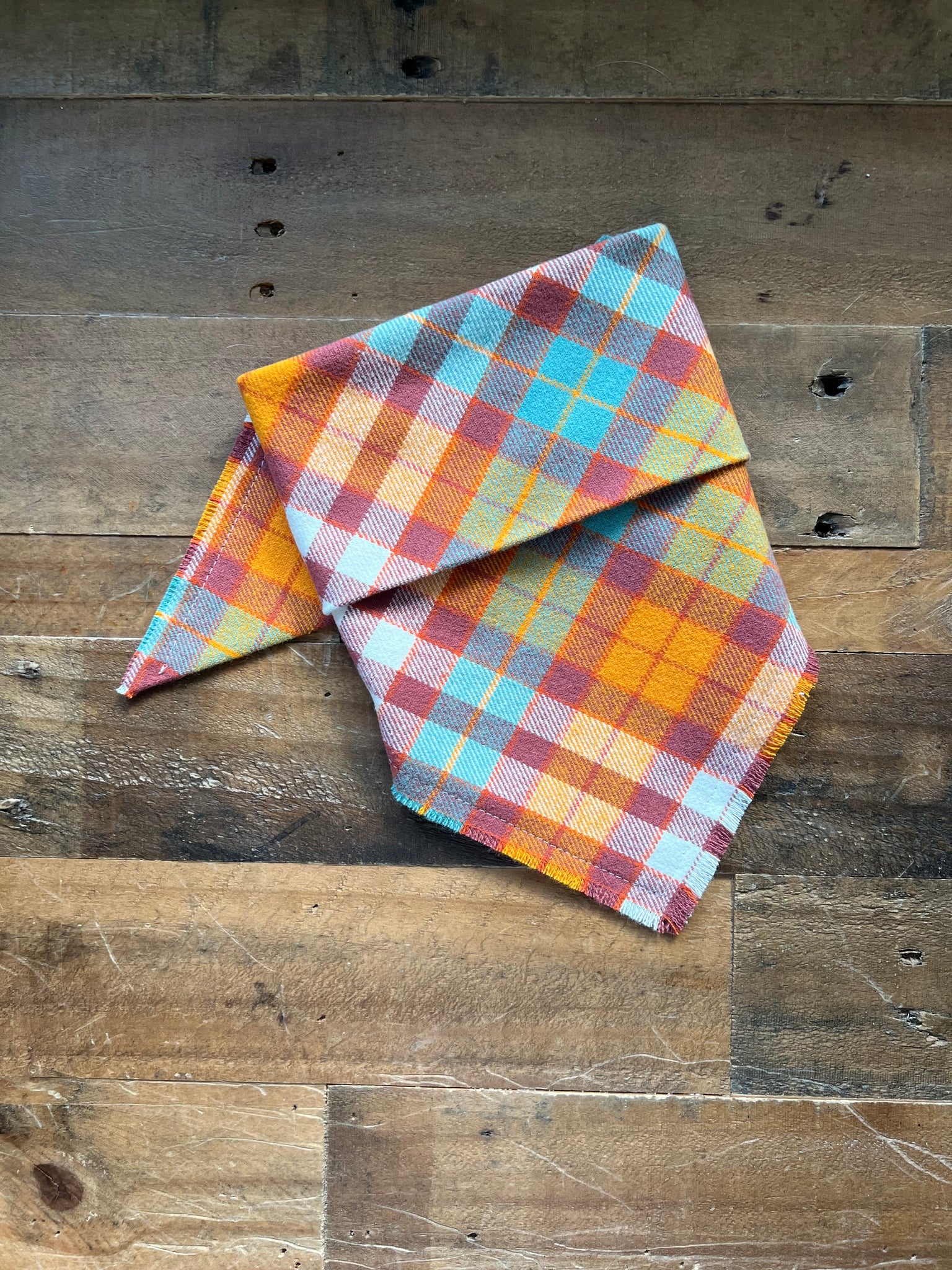 Fall Orange Flannel Plaid