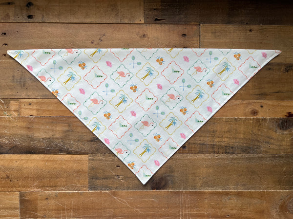 Flamingos and Martinis Dog Bandana