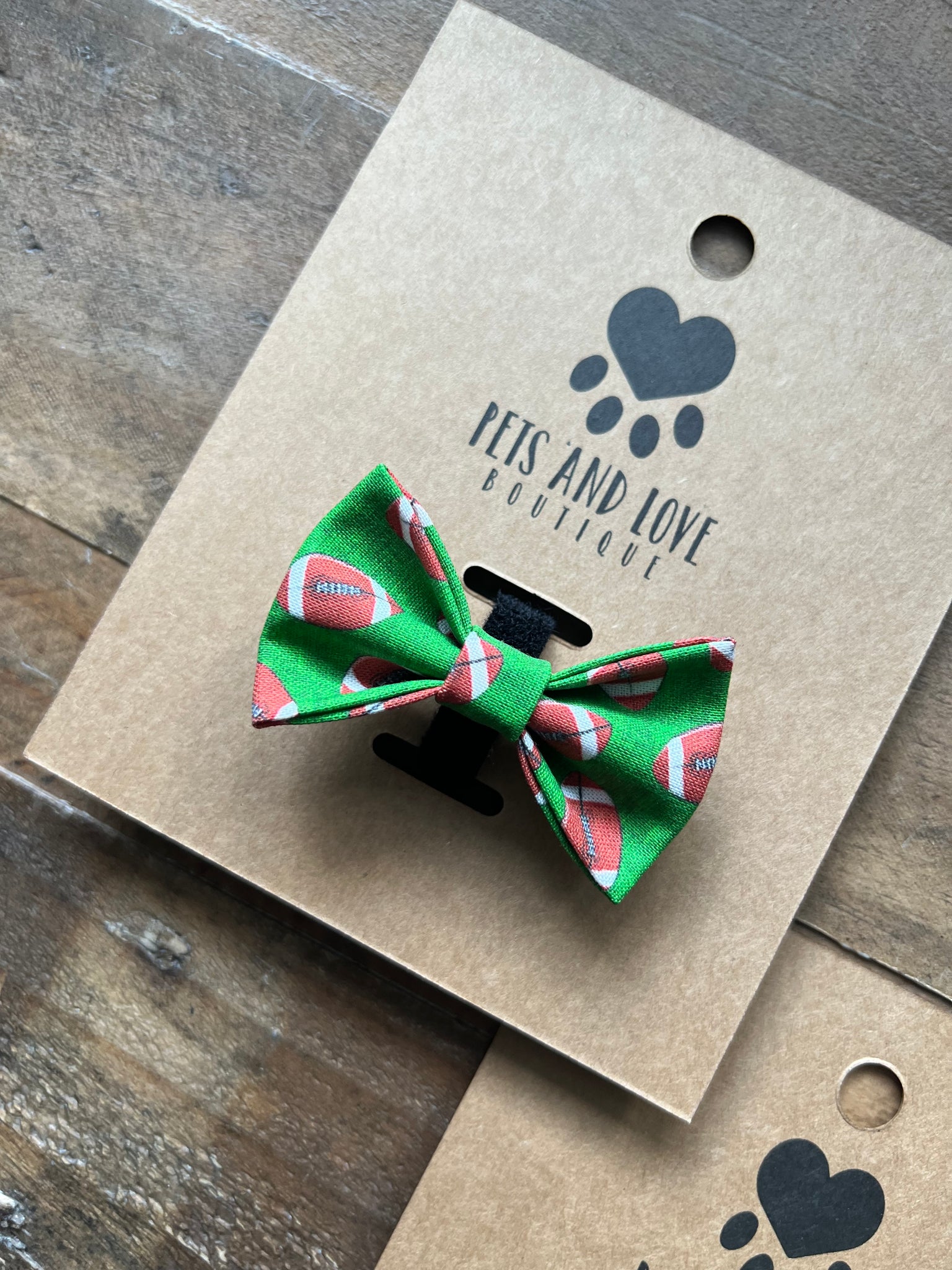 Footballs Pet Bow Tie