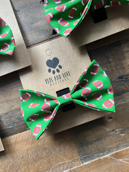 Footballs Pet Bow Tie