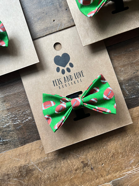 Footballs Pet Bow Tie