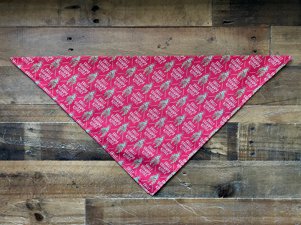 Christmas Free Sloppy Kisses Dog Bandana