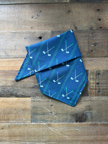 Golf Clubs Dog Bandana
