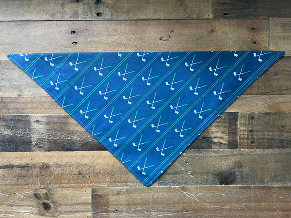Golf Clubs Dog Bandana