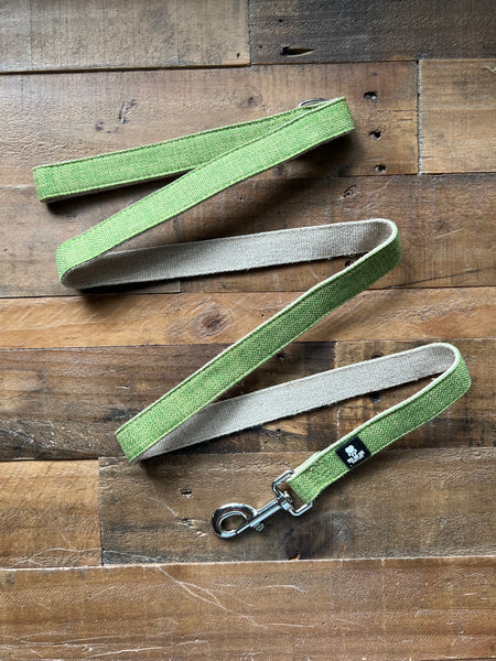 Organic Hemp Dog Leash - Green