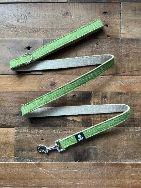 Organic Hemp Dog Leash - Green