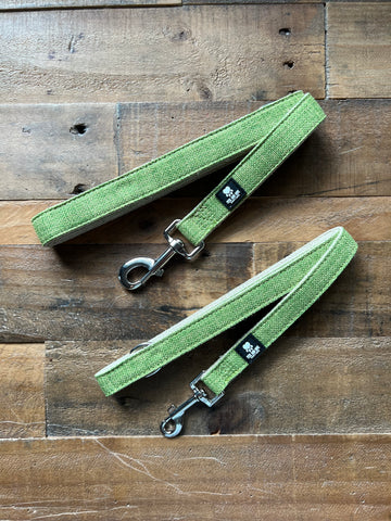 Organic Hemp Dog Leash - Green