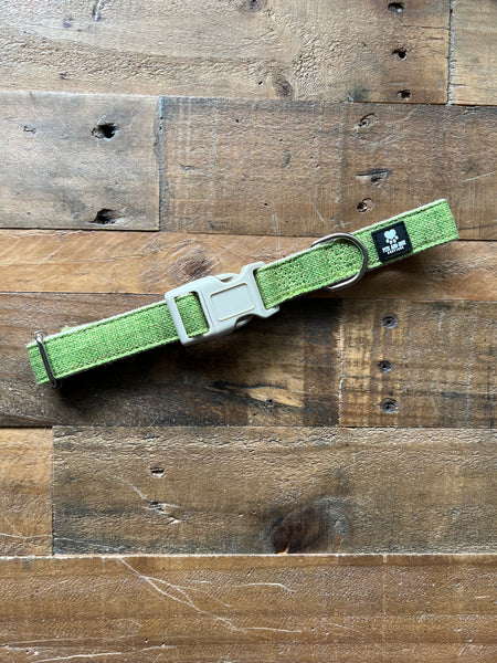 Organic Hemp Dog Collar - Green